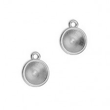 DQ Metal setting for chaton SS39 1 loop - Antique silver